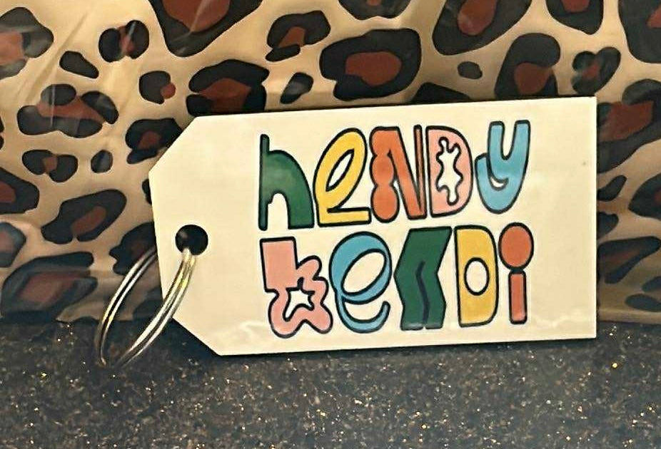 MDF keychain with Logo