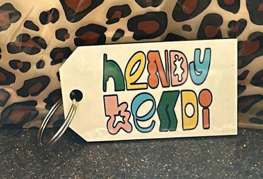 MDF keychain with Logo